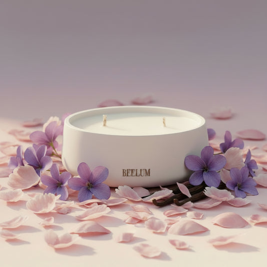 Vela Violet nude dos mechas: Huele a primavera ligera