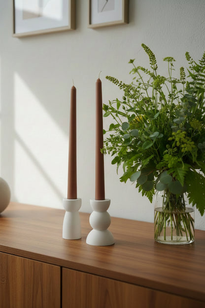 Pack vela decorativa alargada mate
