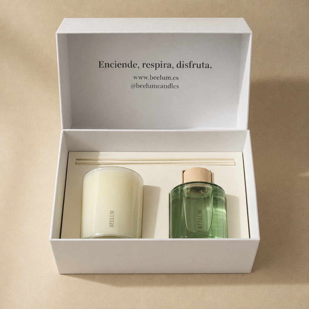 Pack vela + difusor de Eucalipto y grosella
