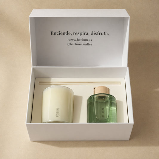 Pack vela + difusor de Eucalipto y grosella