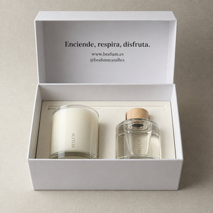 Pack vela + difusor Flor de loto