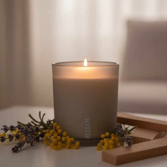 Vela Ritual de calma: Un ritual que invita al descanso, a desconectar del día.