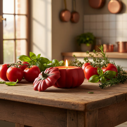Vela decorativa tomate