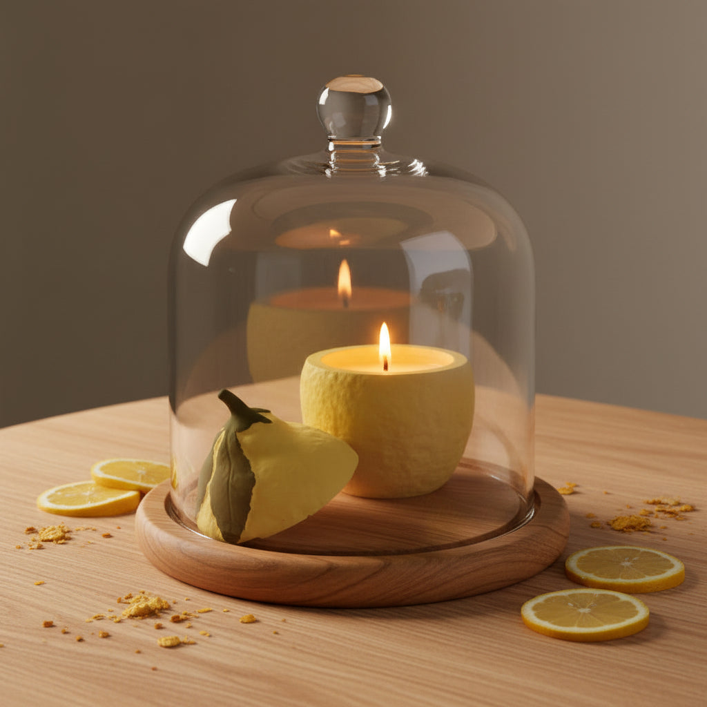Vela decorativa limón