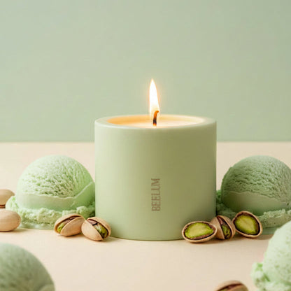 Vela Pistachio Gelato: Huele a pistacho tostado y crema dulce